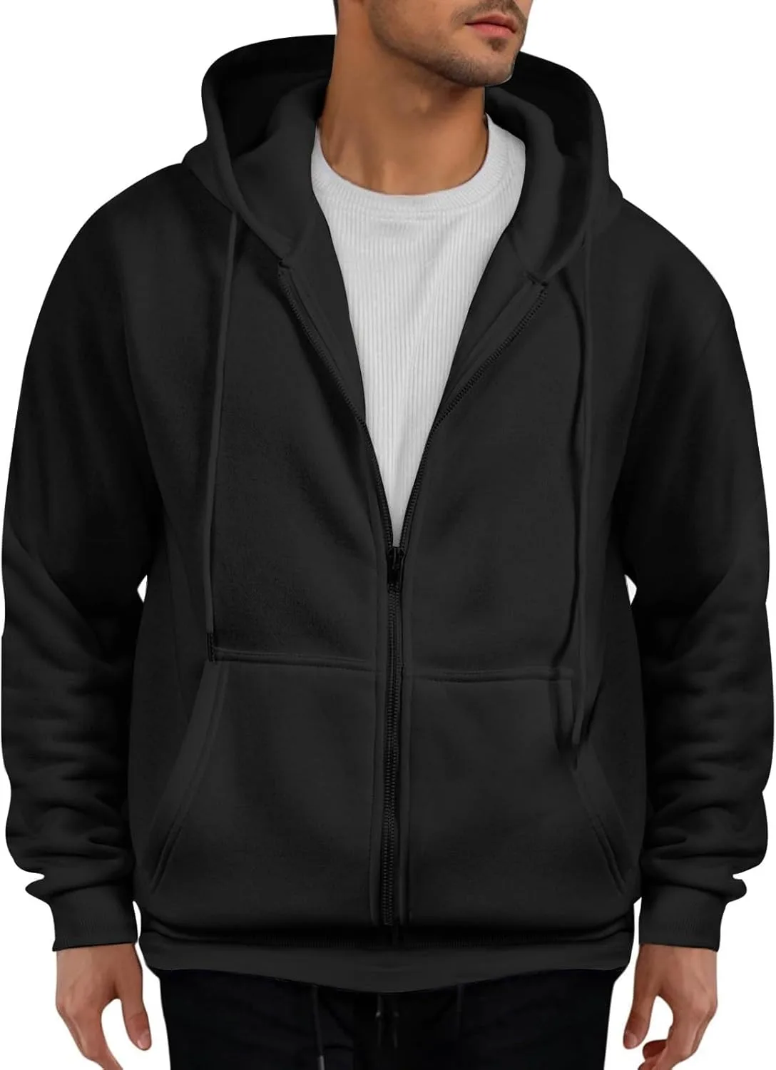 

Мужская толстовка Ymosrh с капюшоном и молнией, для спорта и отдыха, размеры M-3XL