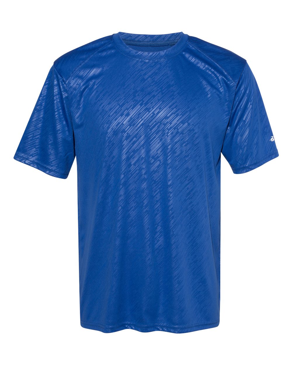 

Футболка с тиснением в линию Badger, цвет royal line embossed