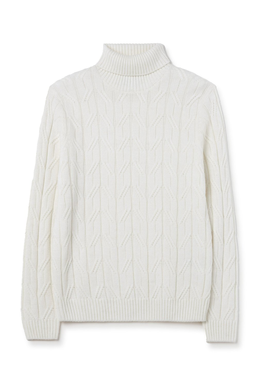 

Джемпер CONTEMPORARY CABLE TURTLENECK PIOMBO, белый