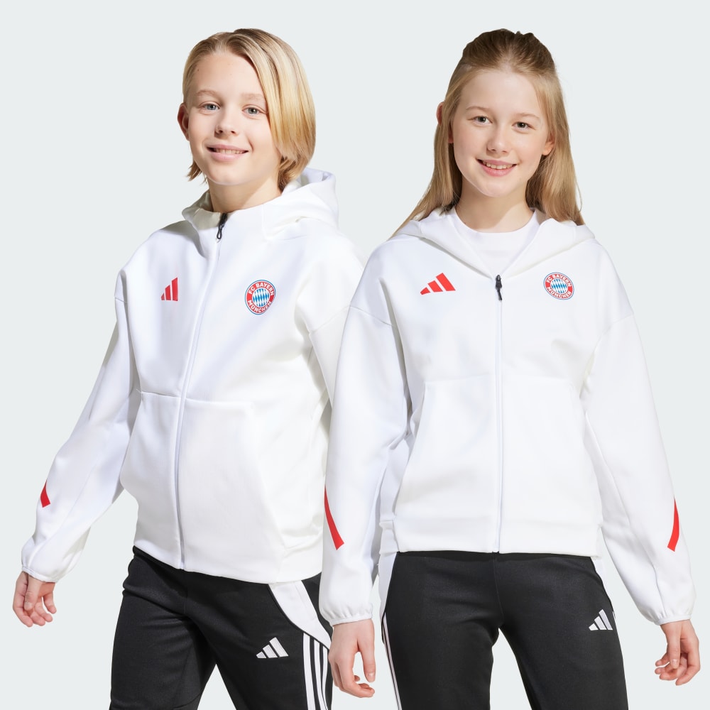 

Спортивная куртка Adidas FC Bayern ADIDAS Z.N.E. Anthem Jacket Kids, белый/черный