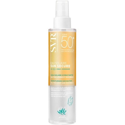 

SVR SUN SECURE Sun Water Солнцезащитный крем для лица и тела SPF 30 Спрей с олео-водой для гиперчувствительной кожи Невидимый финиш Безопасен для рифов Все возрасты 200 мл