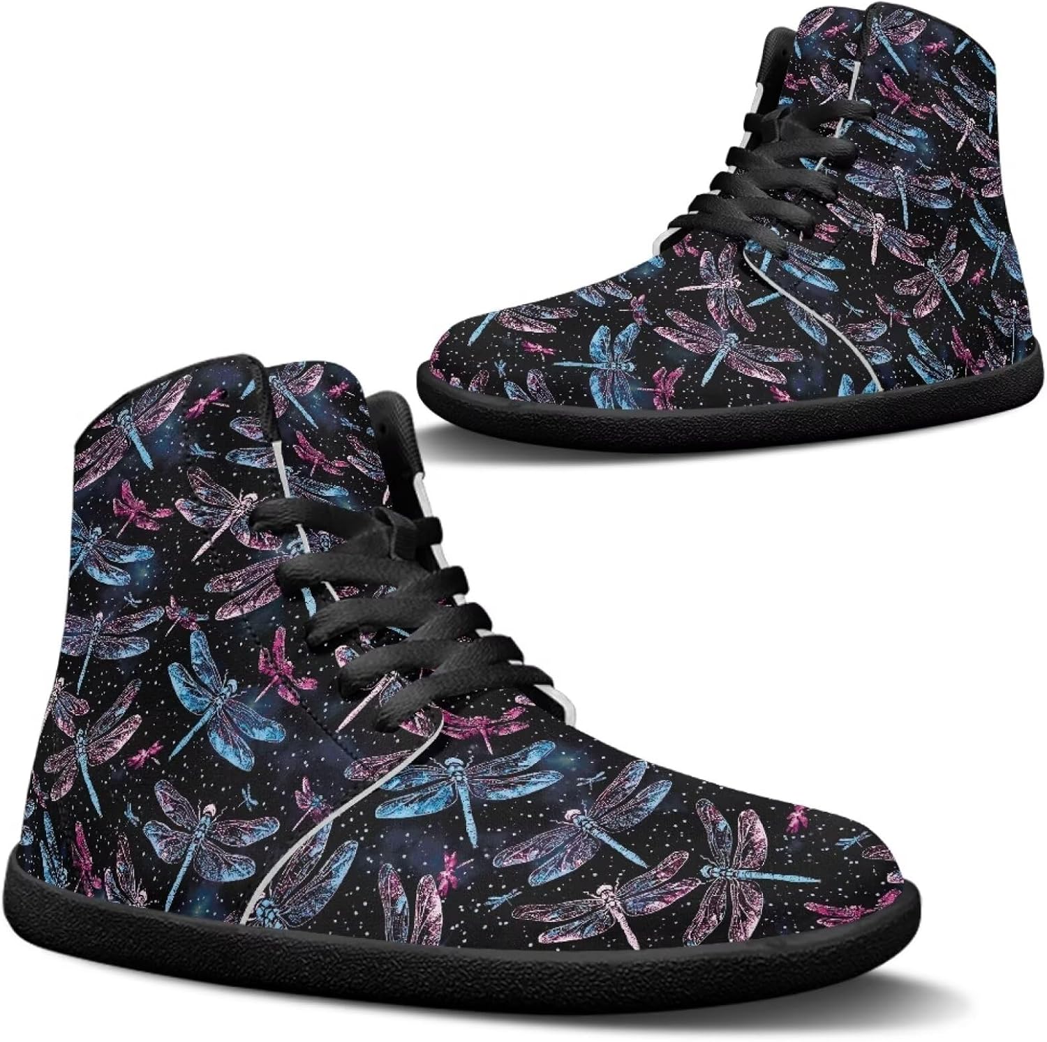 

Женские и мужские высокие кроссовки без подошвы, с шнуровкой, из ПУ-кожи, водонепроницаемые, противоскользящие и повседневные Goronwyfloyd, мультиколор