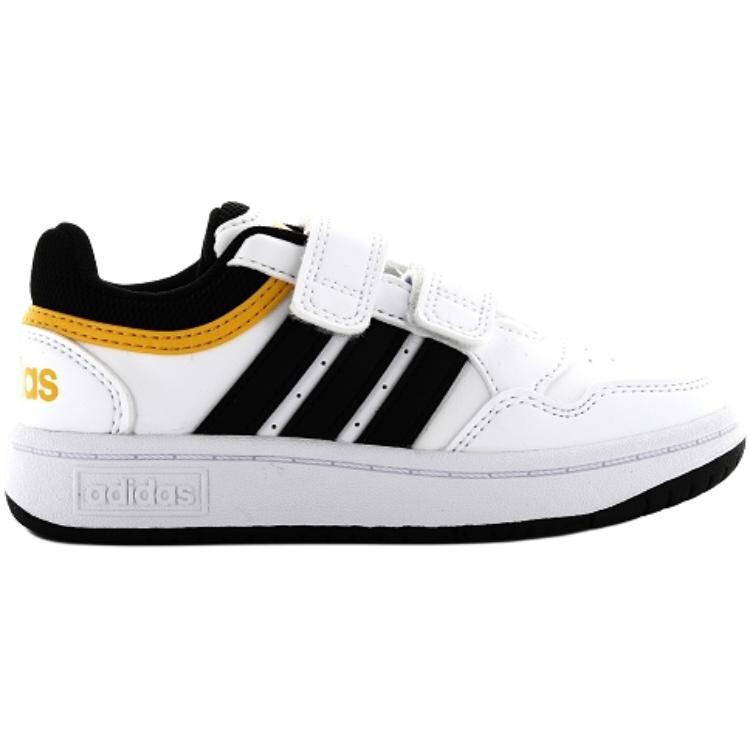 Обувь для скейтбординга Hoops 3.0 Kids" для дошкольников Adidas, цвет White/Black/Yellow — фото 2
