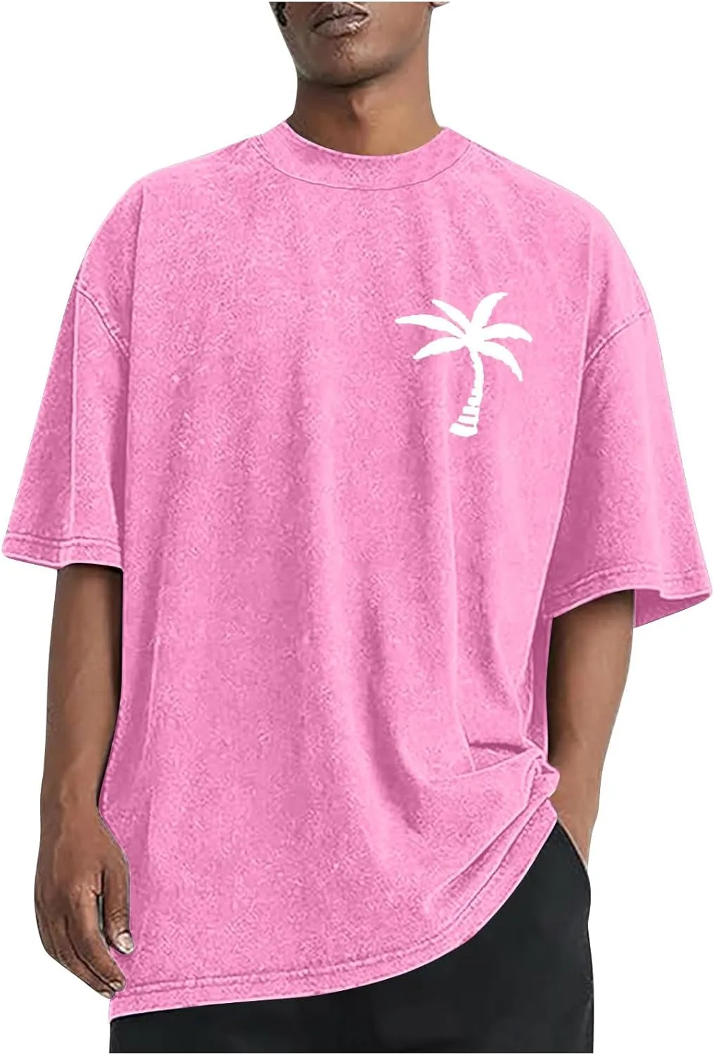 

Мужская винтажная футболка с гавайским принтом Sdeycui