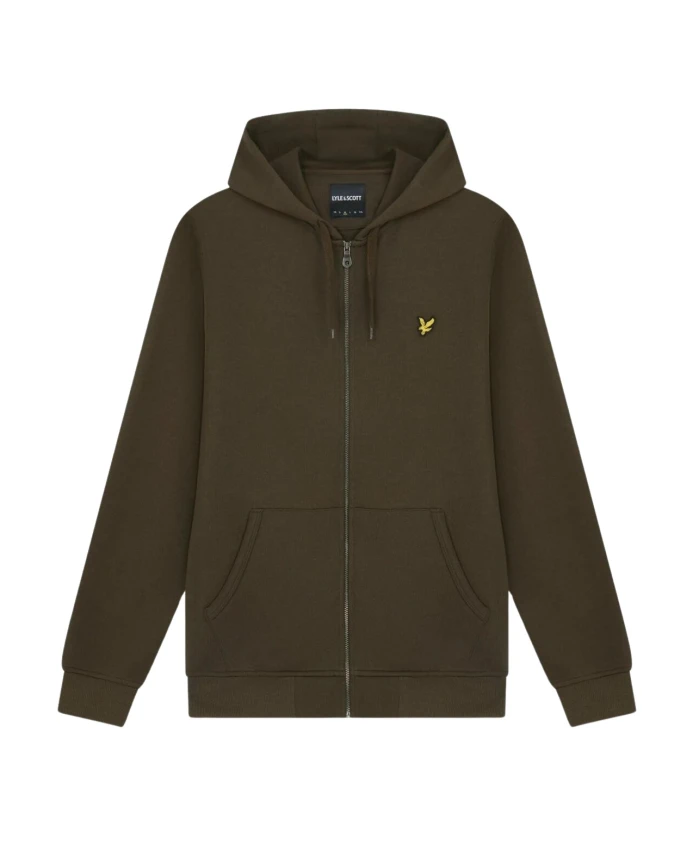 

Толстовка на молнии из высококачественного хлопка Lyle & Scott, зеленый