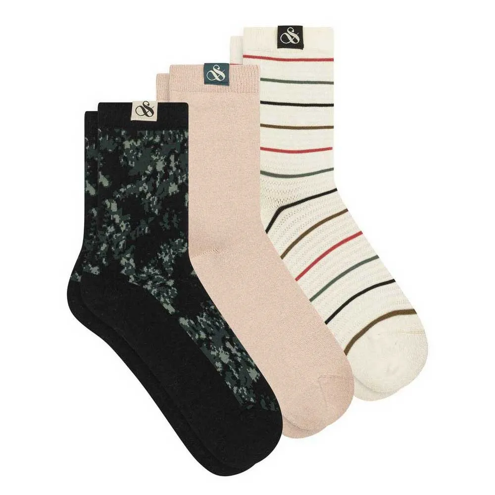 

Носки 3 шт Scotch & Soda SS123401 crew, разноцветный