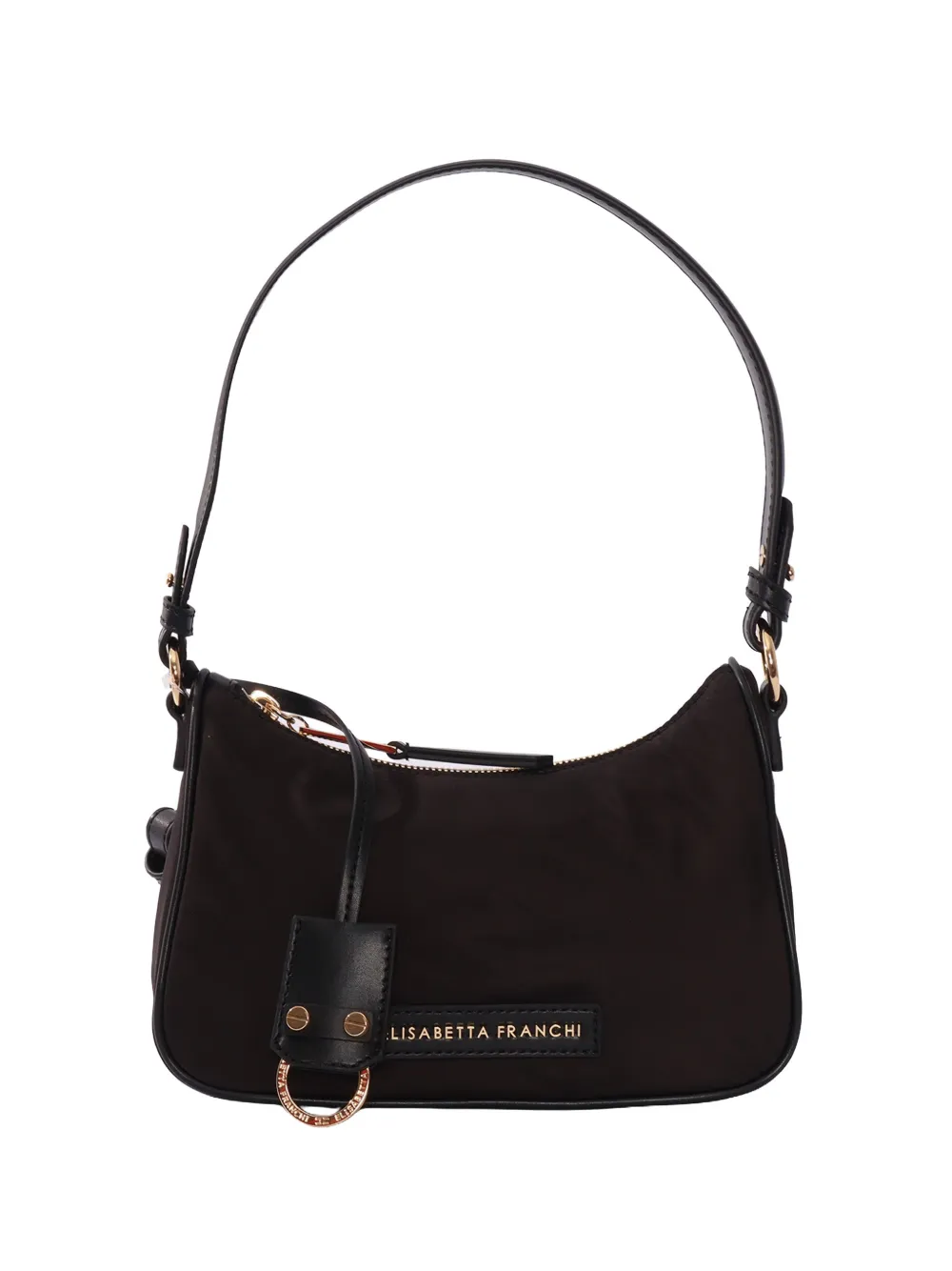 

Плечевая сумка с кольцом-брелоком Elisabetta Franchi, черный