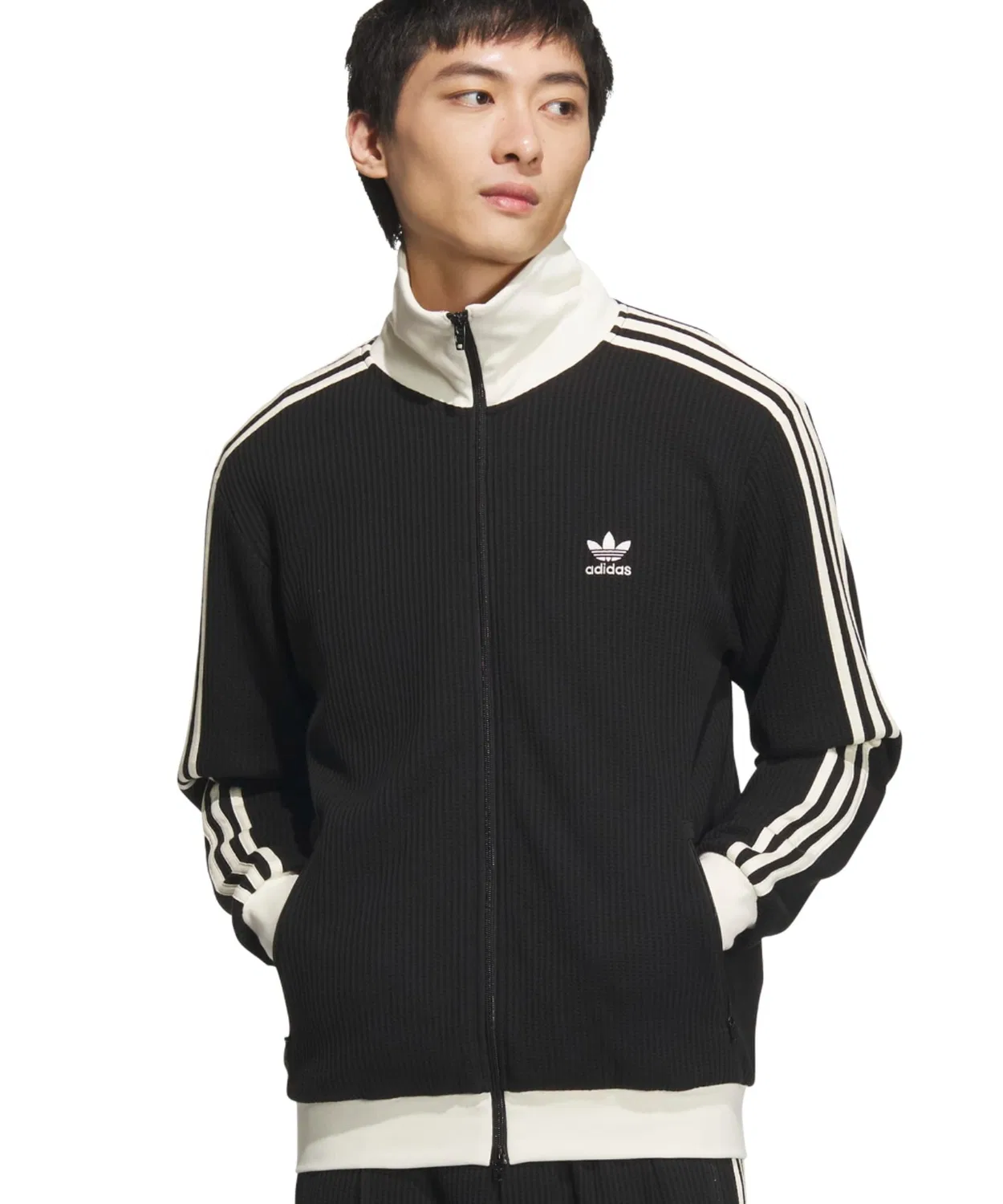 Толстовка adidas Waffle Classic Track Top, черная
