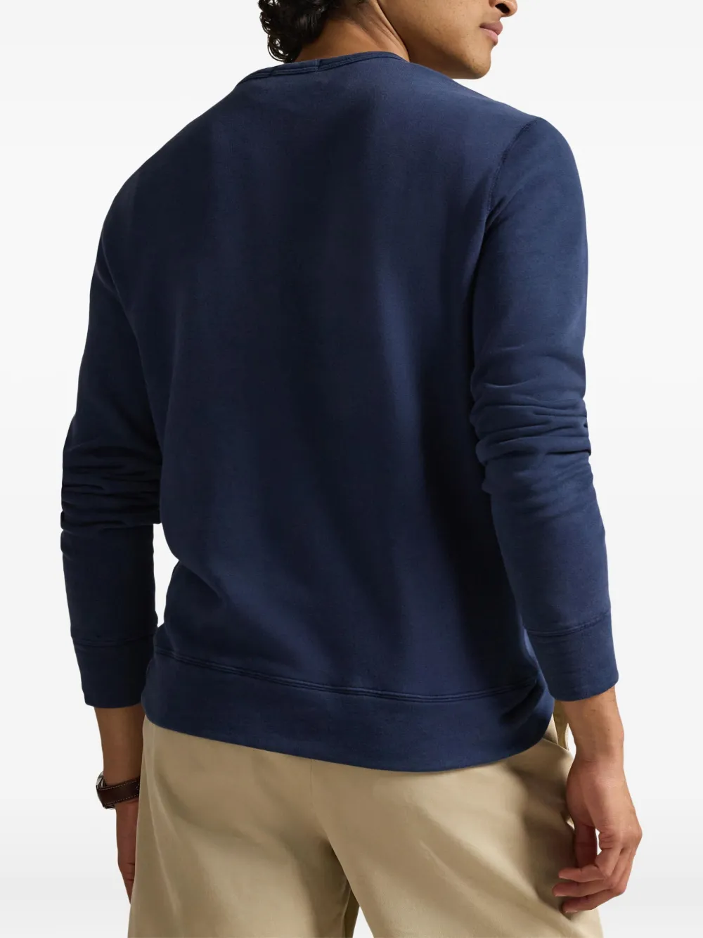 Толстовка French Terry с вышивкой Polo Ralph Lauren, синий — фото 4