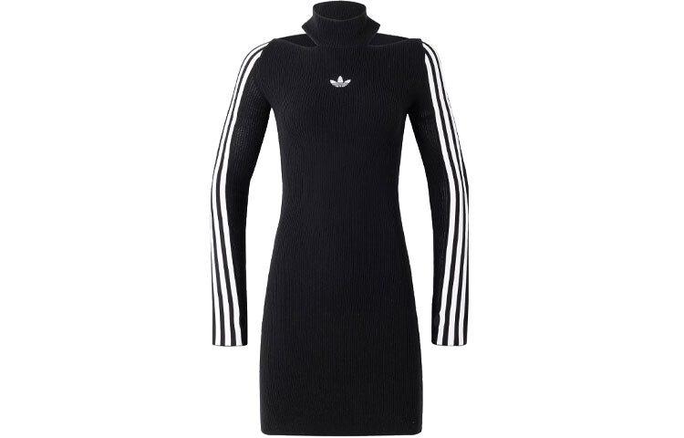 

Женское платье с длинными рукавами Adidas Originals, цвет Black