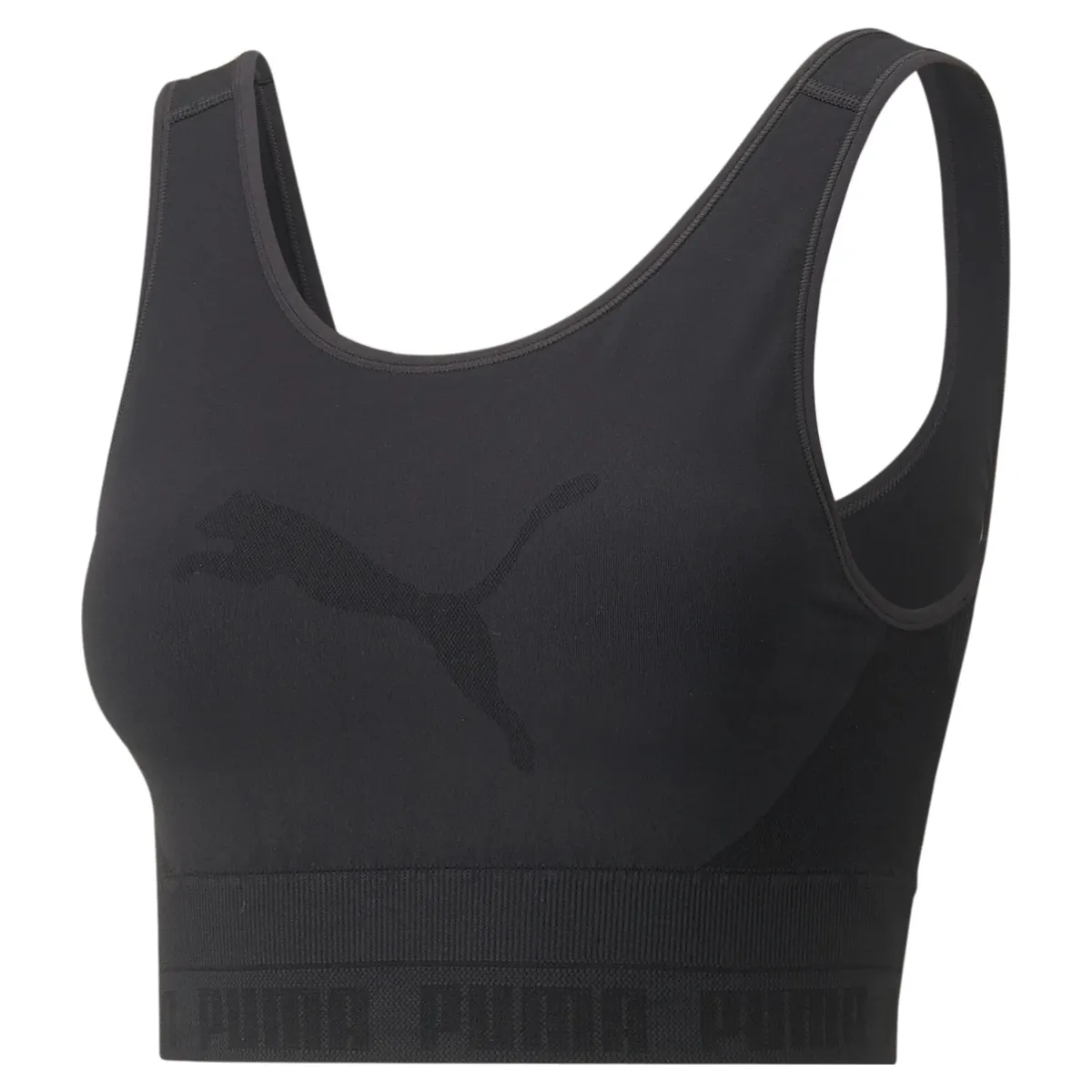 

Кроп-топ PUMA "EVOKNIT CROP TOP", черный