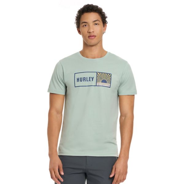 

Мужская графическая футболка Hurley, цвет muted aloe