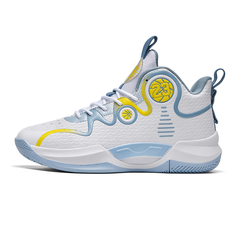 

Black-tailed deer Чернохвостые оленьи баскетбольные кроссовки с амортизацией, противоскользящей и износостойкой подошвой, высокие, унисекс, бело-серые, цвет White Gray