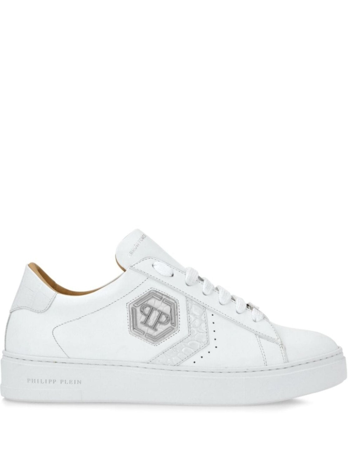 

Philipp Plein кроссовки с нашивкой-логотипом, белый