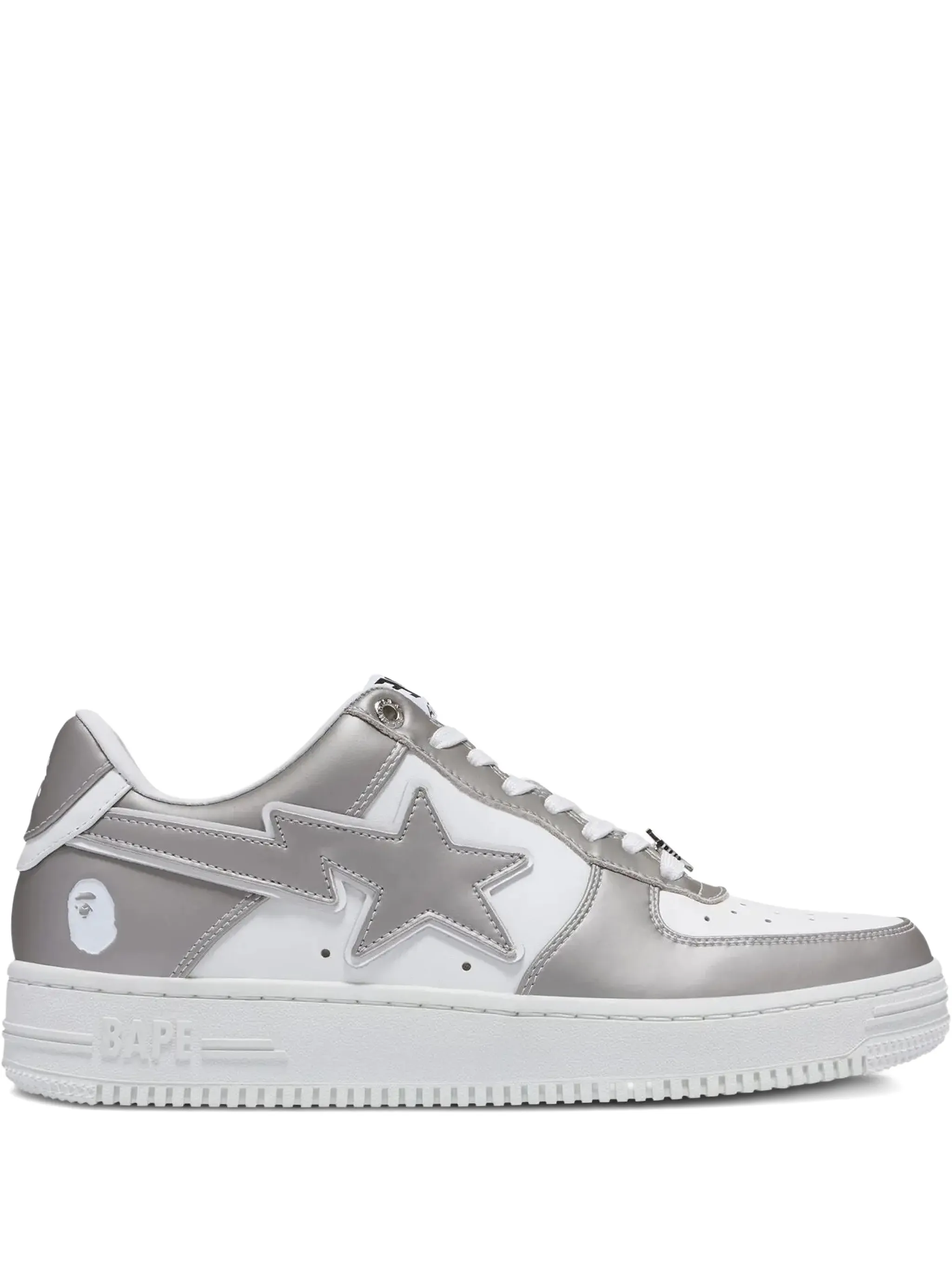 

Кроссовки Bape Sta #4 с логотипом A Bathing Ape, серебристый