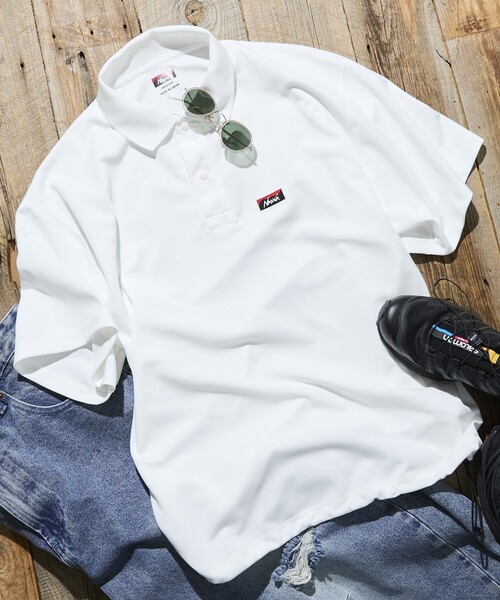 

Футболка, крой оверсайз, бренд NANGA, цвет белый