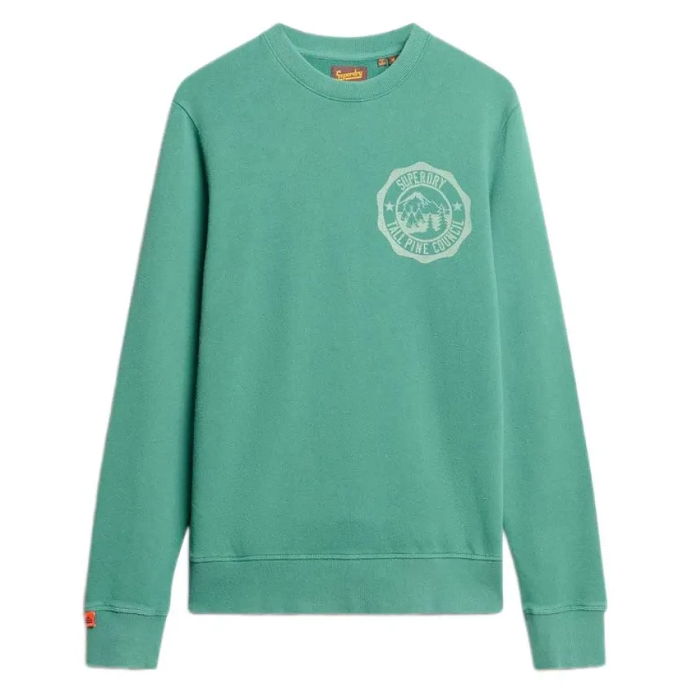 

Толстовка Superdry Lo-Fi Outdoor Mono Relaxd, зеленый