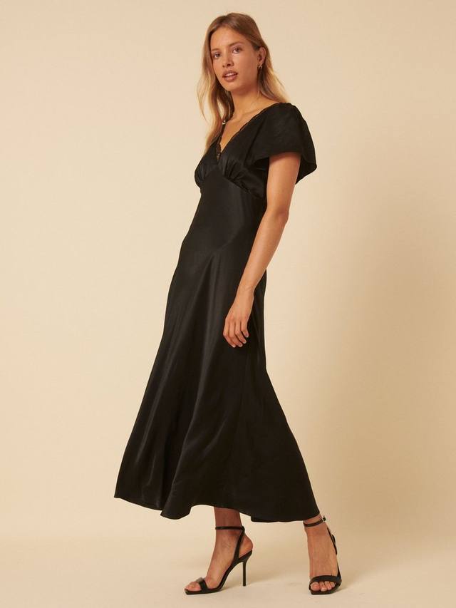 

Платье миди с V-образным вырезом и кружевной отделкой Sienna из вискозы LENZING ECOVERO Nobody's Child