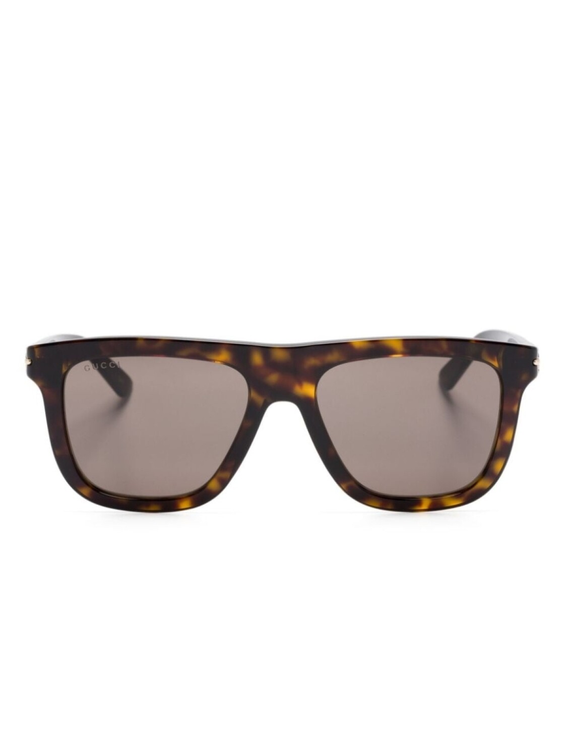 

Gucci Eyewear солнцезащитные очки трапециевидной формы, коричневый