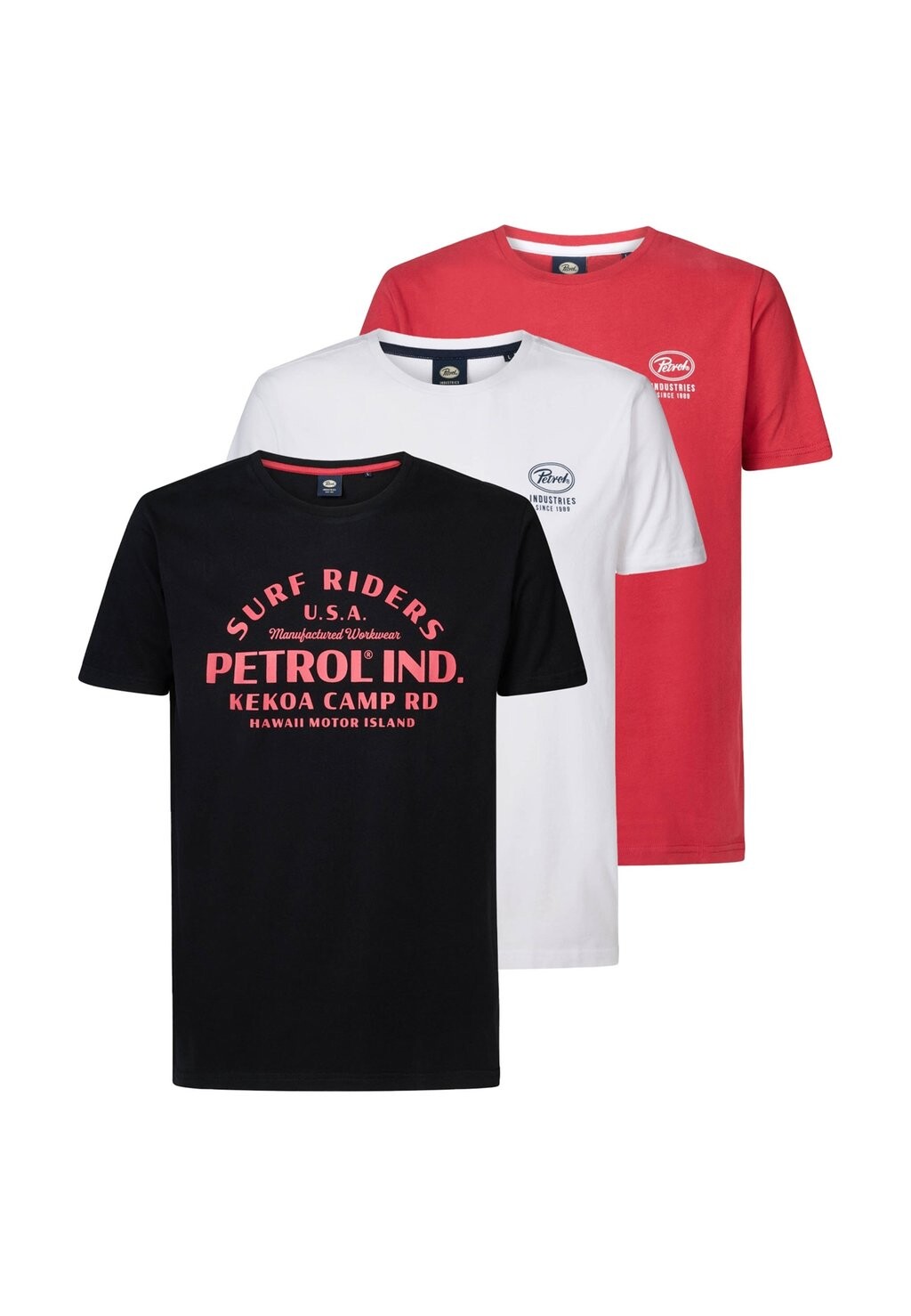 

Футболка с принтом 3-PACK Petrol Industries, черный