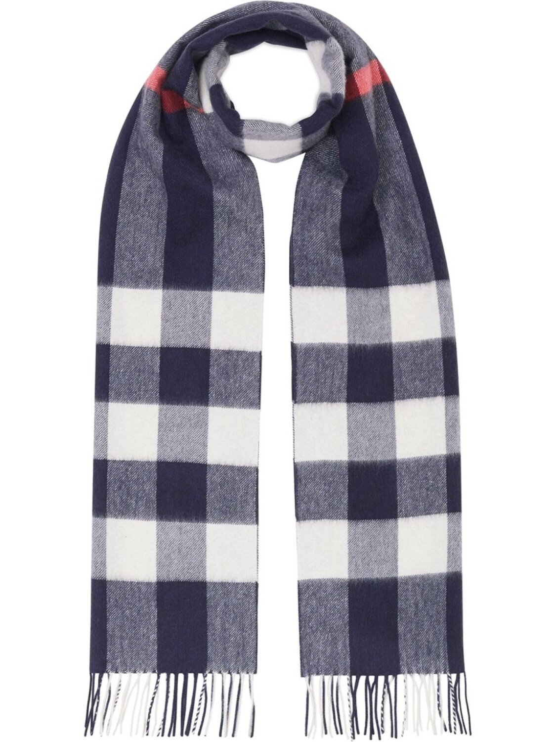 

Burberry кашемировый шарф в клетку, синий
