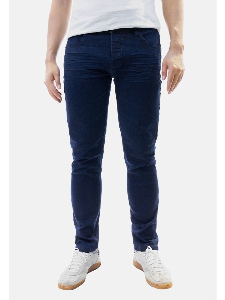 

Джинсы Jaylvis Jeans Semi-Slim Fit Knopfverschluss 5-Pocket, темно-синий