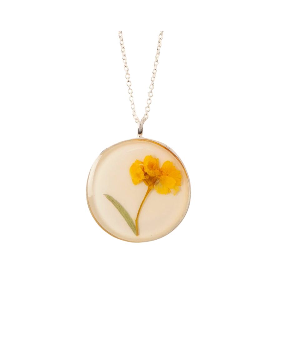 

Подвеска в виде цветка, символизирующего месяц рождения, из стерлингового серебра Uncommon Goods, November