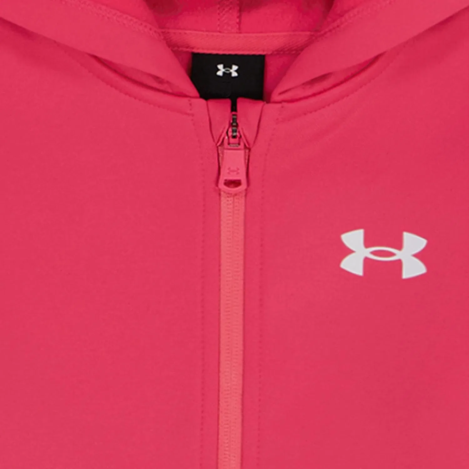 Комплект Under Armour для девочек из трех предметов: флисовая толстовка, толстовка, брюки и футболка с коротким рукавом, Super Pink — фото 2