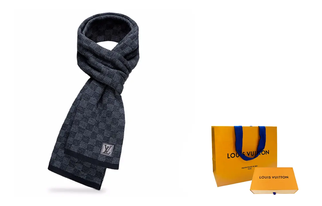 

LOUIS VUITTON Шерстяной вязаный шарф, Shopping Bag