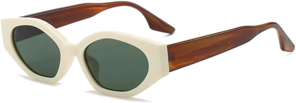 

Винтажные маленькие солнцезащитные очки «кошачий глаз» для женщин, модные, роскошные, солнцезащитные очки для женщин, защита от ультрафиолета UV400 TYUVIVO, Beige