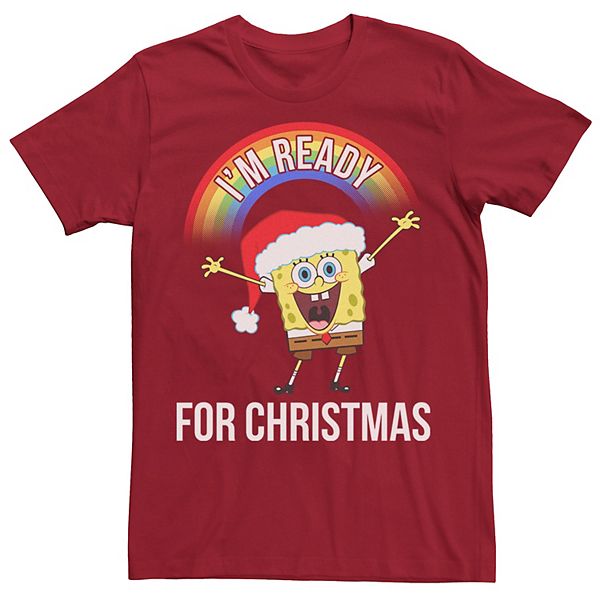 

Футболка мужская Spongebob Squarepants I'm Ready for Christmas Licensed Character, Cardinal