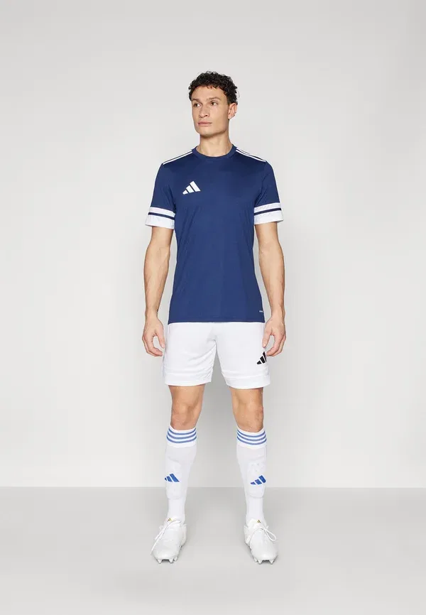 Футболка спортивная с коротким рукавом Squadra25 Adidas Performance, темно-синий/белый — фото 2