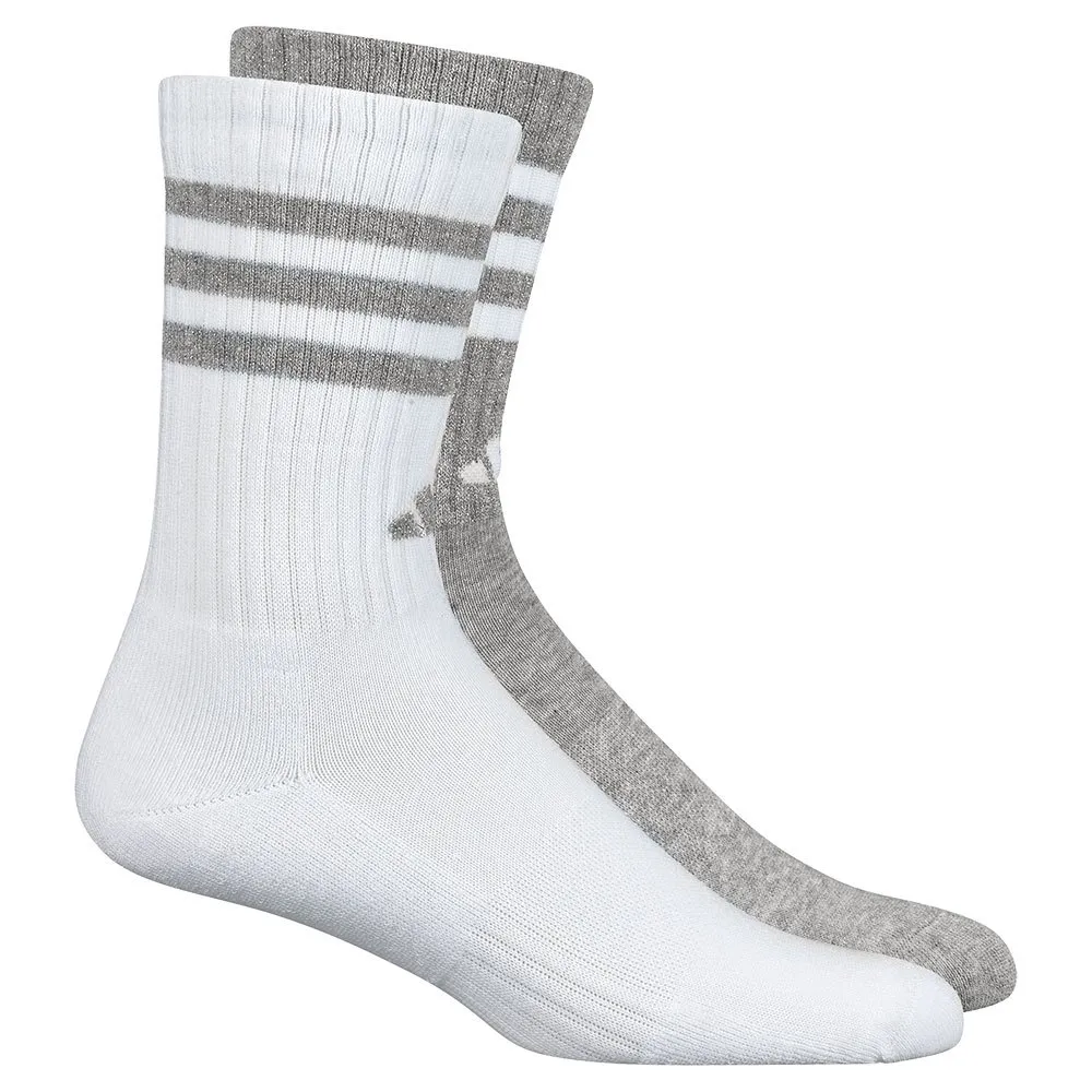 

Носки adidas Cushioned Sportswear Glam 3 Stripes crew 2 pairs, белый/серый