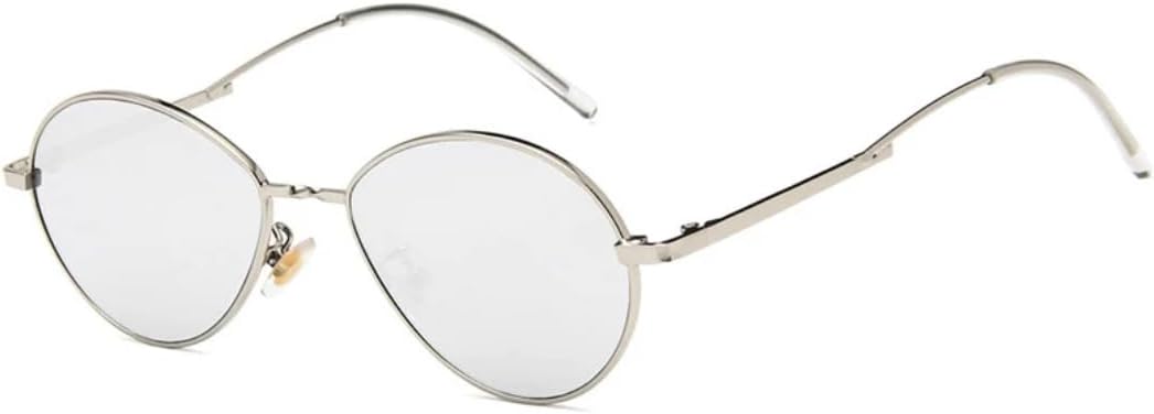 

Солнцезащитные очки с защитой UV400 | Маленькая оправа, овальные цветные линзы | Для женщин и мужчин, для занятий спортом на открытом воздухе и вождения DSVIGF, Silver Silver