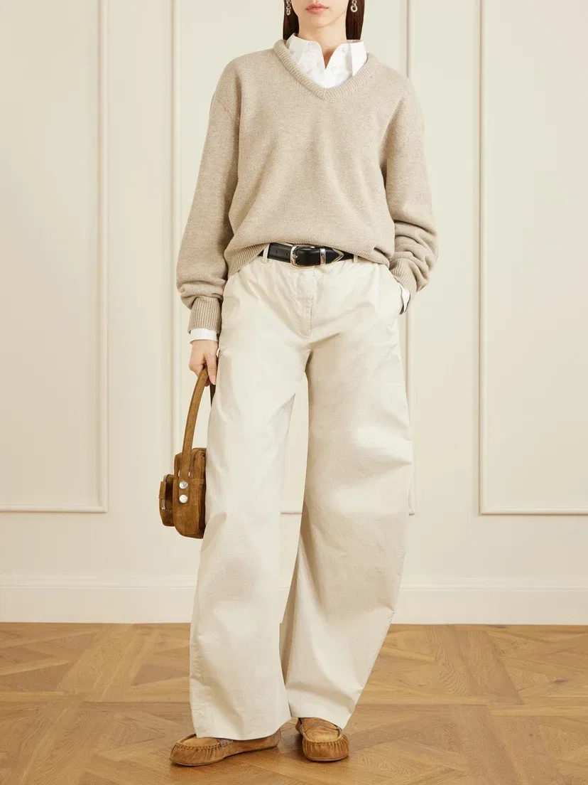 Сумка через плечо из замши Acne Studios, коричневый — фото 3