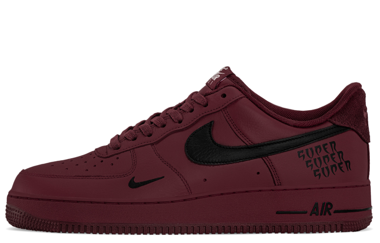 

Nike Air Force 1 износостойкие и легкие низкие скейтбордские туфли мужские red black