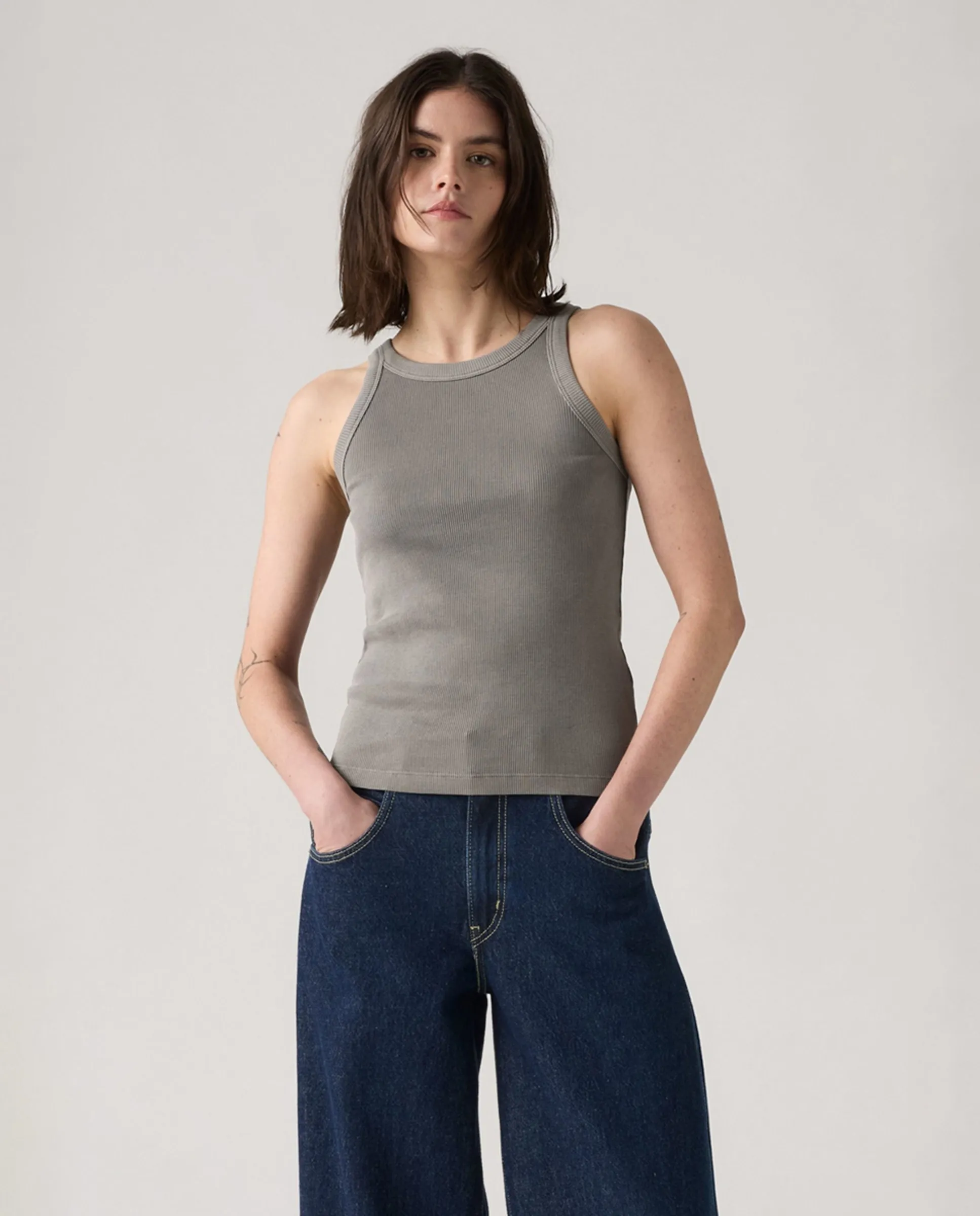 

Женская майка с круглым вырезом Levi'S, серый