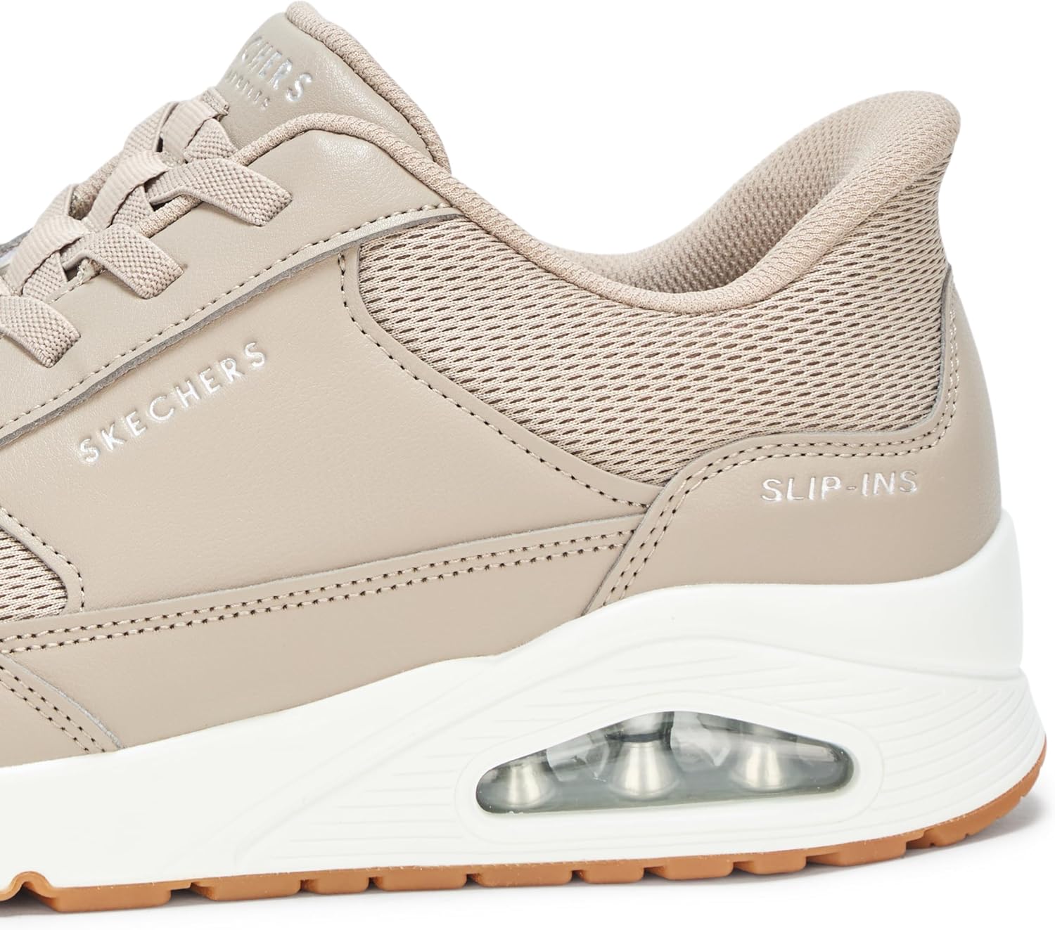 Мужские кроссовки Skechers Uno - Banksia без застежек, Taupe — фото 4