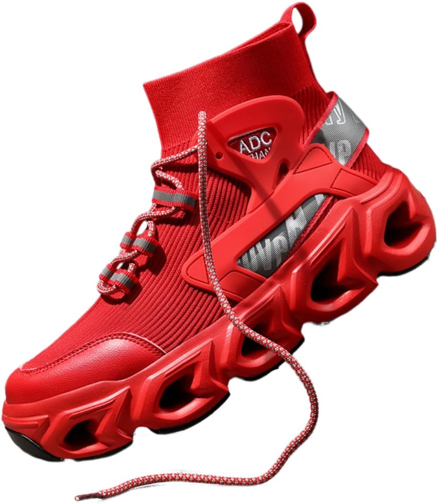 

Мужские удобные нескользящие спортивные кроссовки-тренеры с легкой посадкой, дышащие, многоколорные, повседневные кеды для тенниса Lexamen, красный