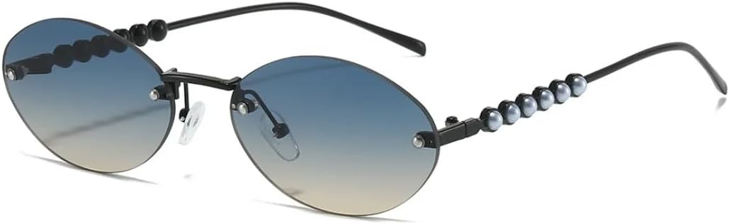 

Роскошные безрамочные солнцезащитные очки «кошачий глаз» с градиентным переходом цвета для женщин и мужчин, модный дизайн, защита от УФ-излучения UV400 SZVVBKK, Black Grey Tea