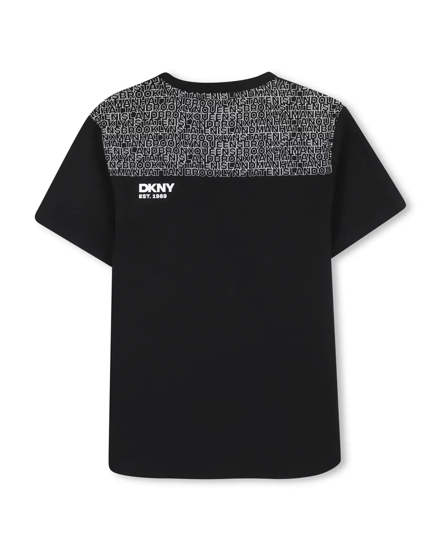 Унисекс футболка из гладкого хлопка DKNY, черный — фото 3