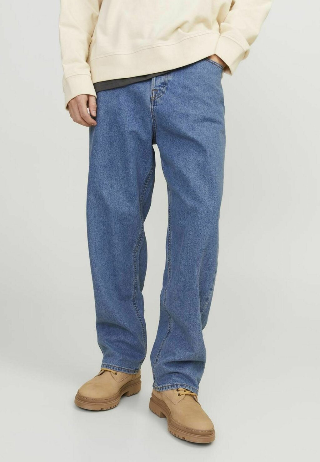 

Джинсы-бойфренды JJIALEX JJORIGINAL Jack & Jones, синий деним