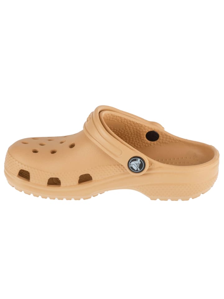 Детские классические сабо Crocs желтого цвета — фото 2