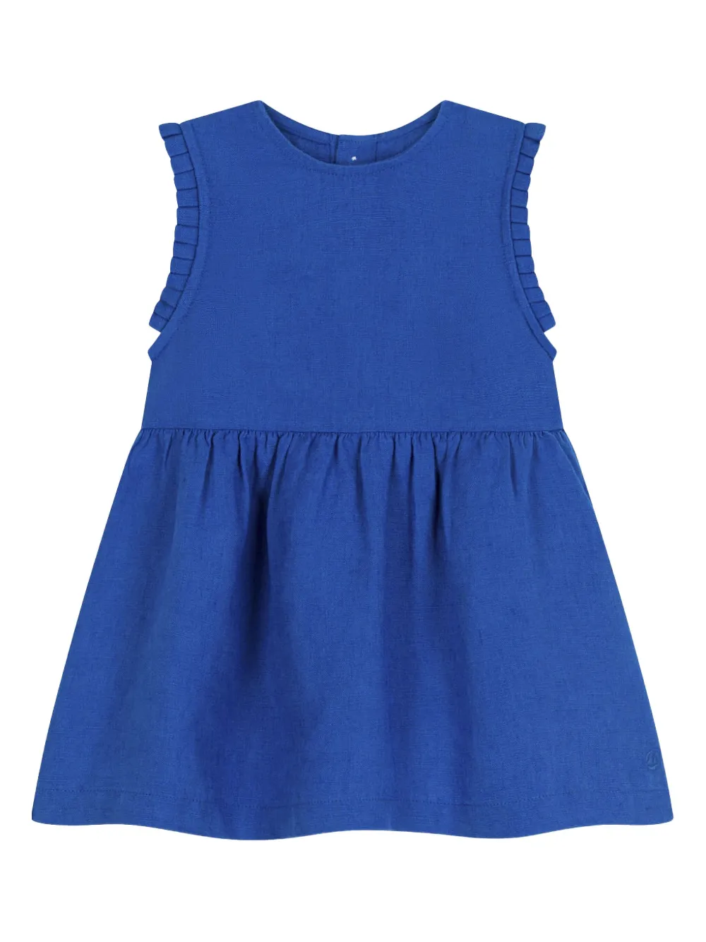 

Платье без рукавов с оборками Petit Bateau, синий