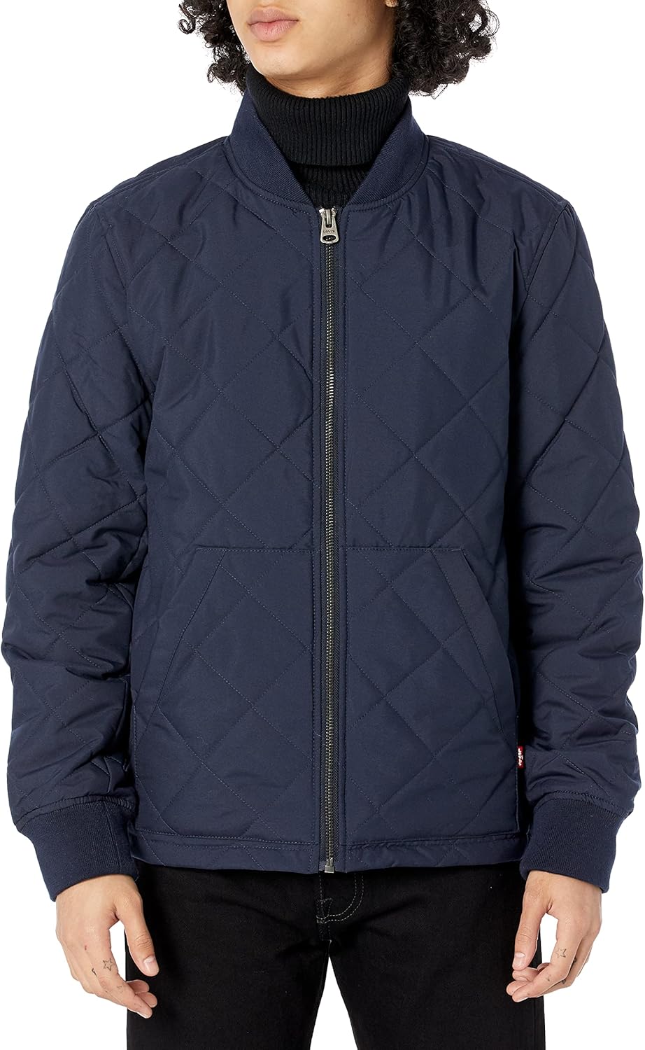 

Мужская стеганая куртка-бомбер Levi's с открытым низом, Navy