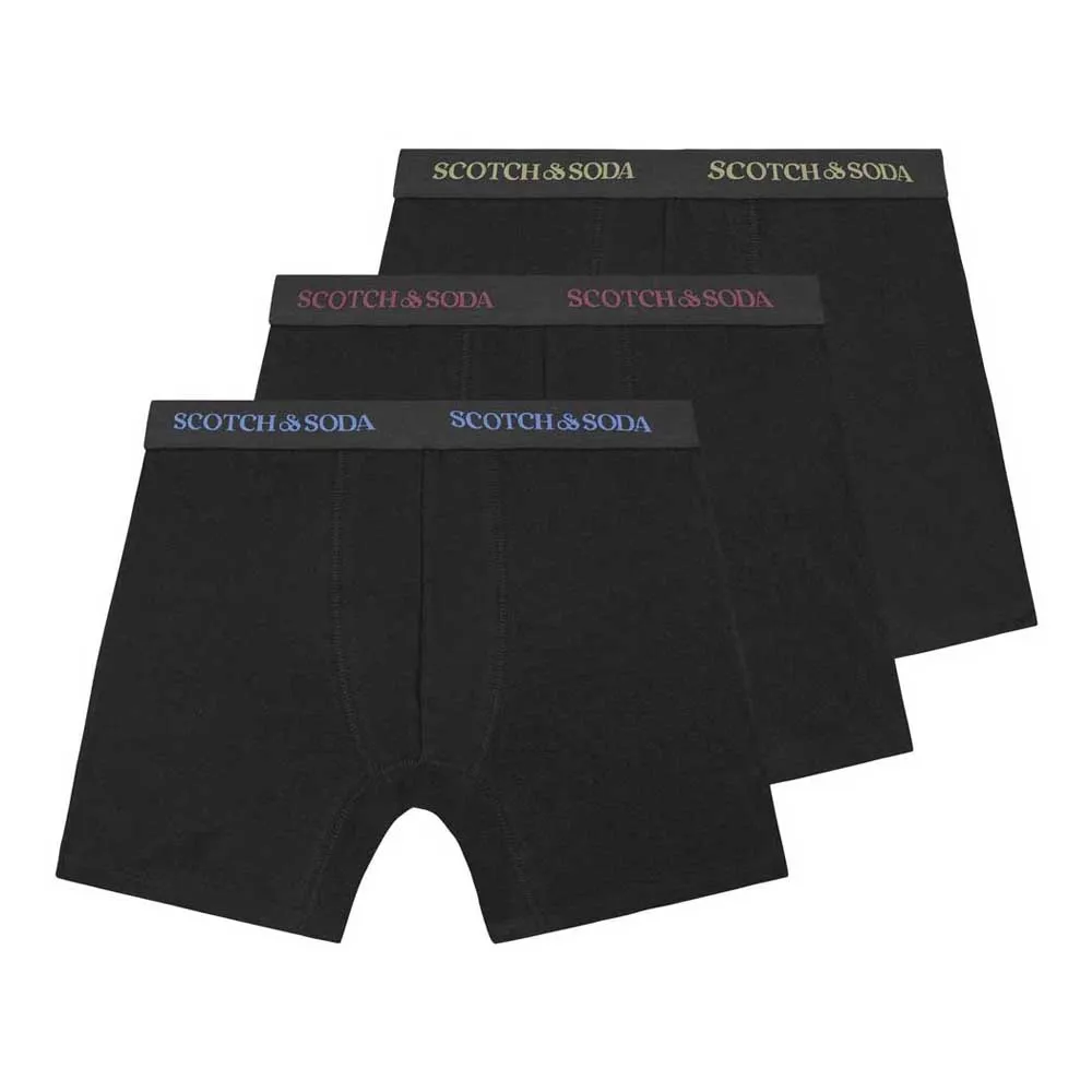 

Трусы-боксеры Scotch & Soda SSFA24M152062 3 units, черный