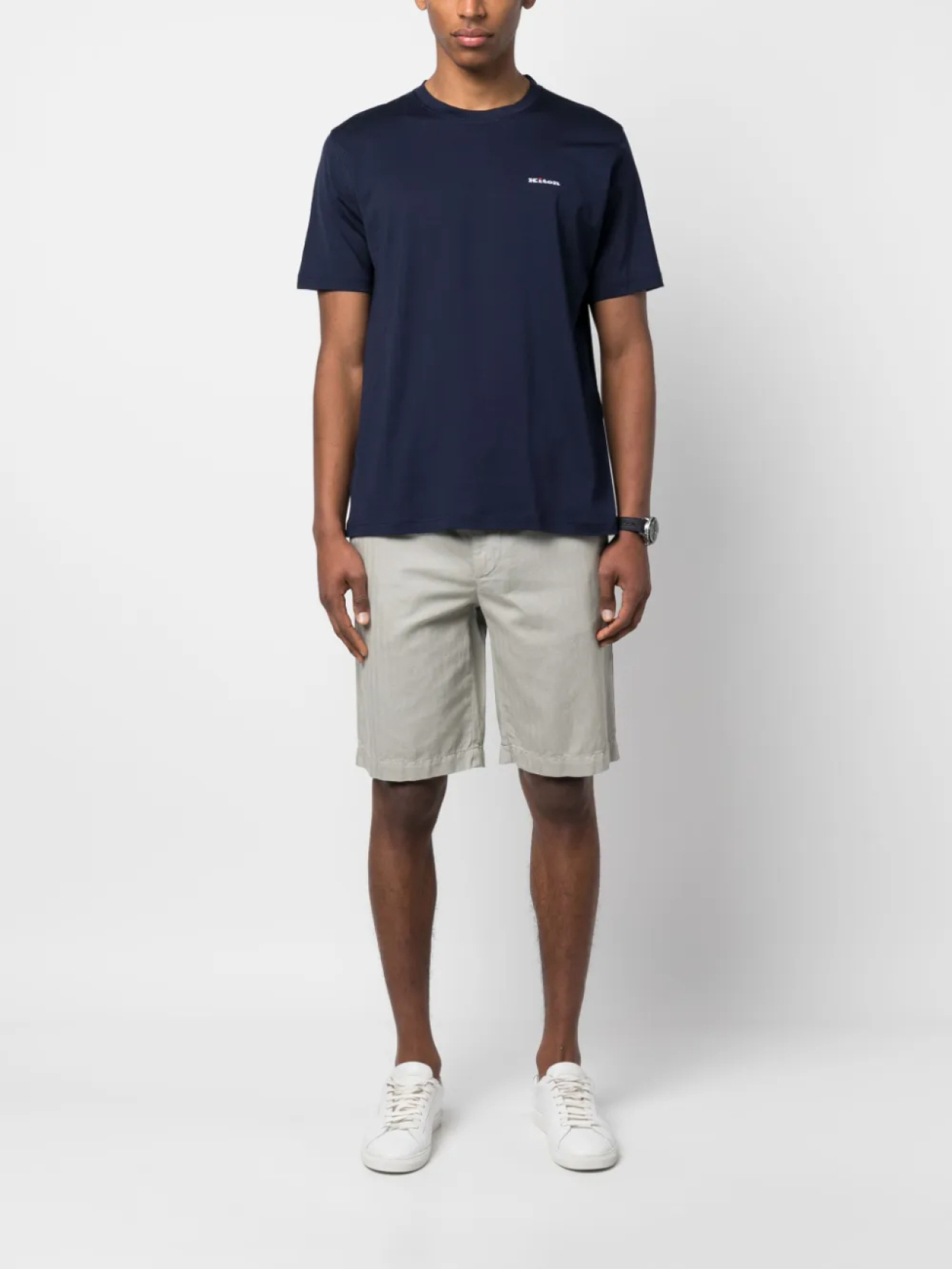 

Футболка с короткими рукавами Kiton, синий