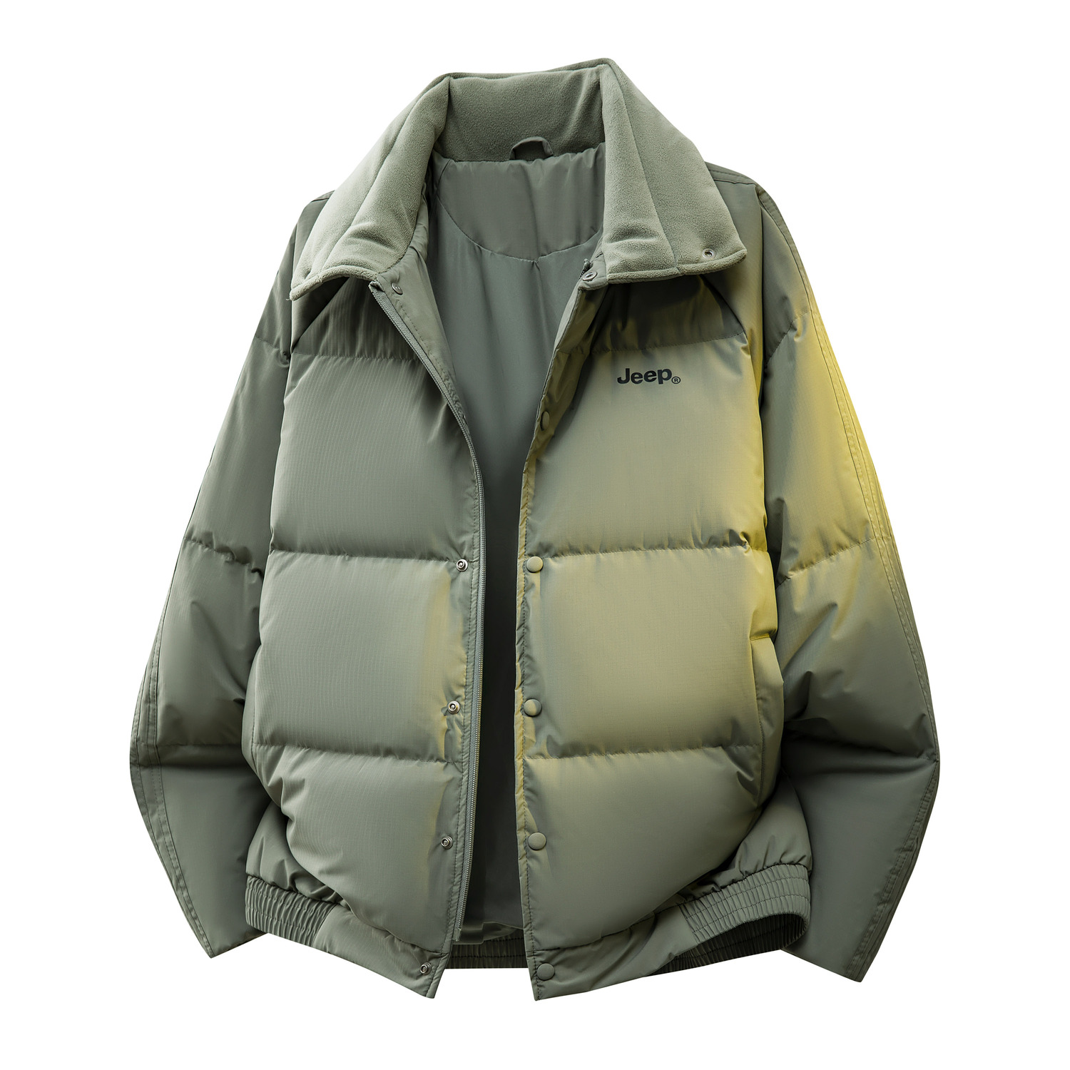 

Пуховик Unisex Stand Collar Moderate Jeep, smoky зеленый