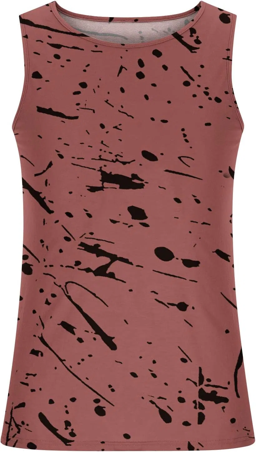 Мужской топ для тренировок Oversized, Athletic Tank Top, коричневый — фото 2