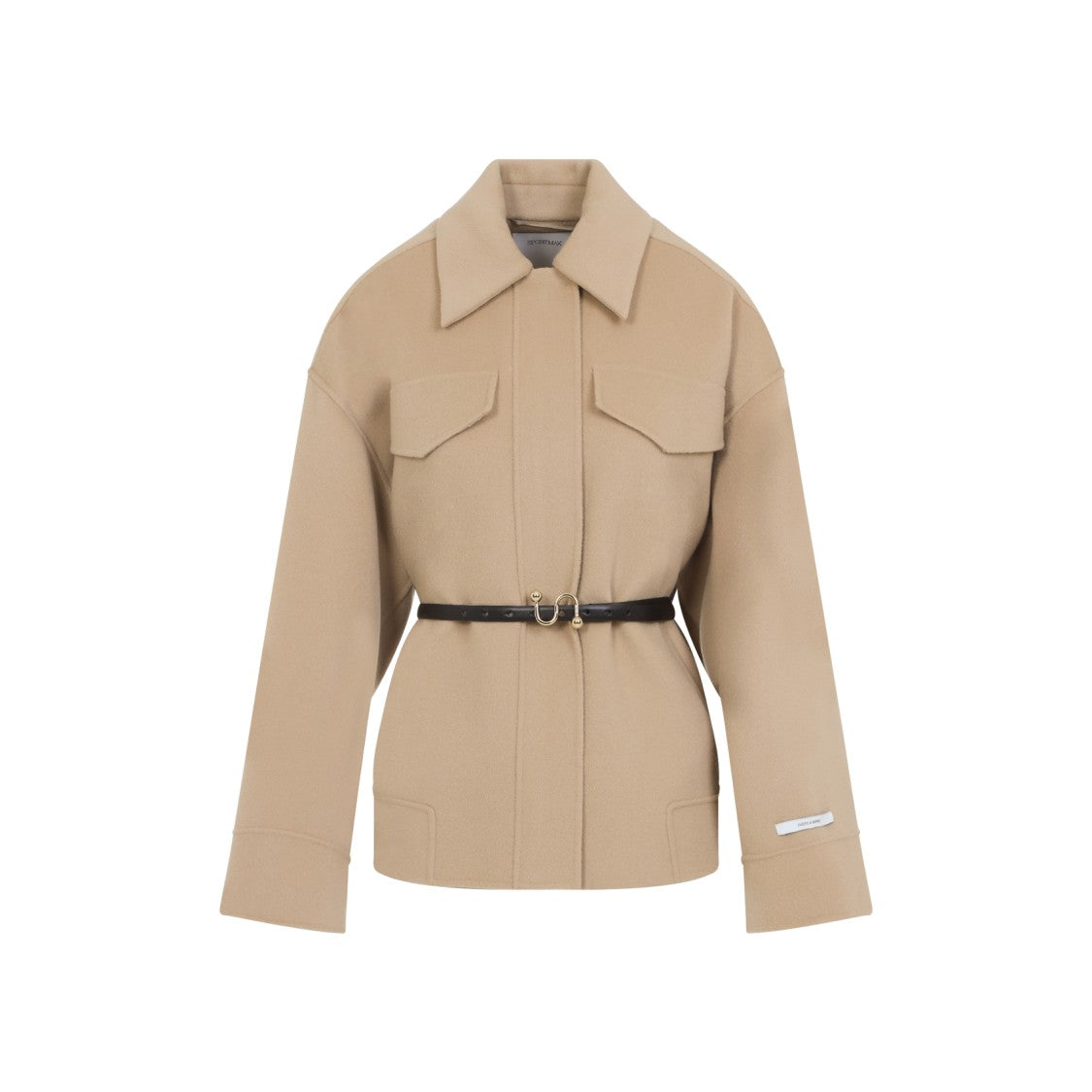 

Коричневая куртка Cantore из верджинской шерсти Camel Sportmax